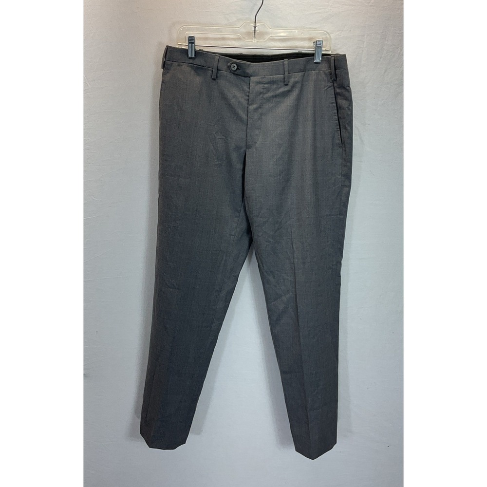 Kiton Napoli Men's Gray Wool Dress Pants IT 48 / 34W Made in Italy Office Travel